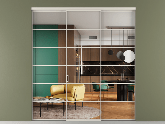 Алюминевая перегородка АЛПР 040.04_АОС_Crystalvision_new. Цвет Алюминий облачно-серый. Материал Алюминий в эмали. Коллекция Перегородка Формато внутри проёма 3 створки. Фото. Алюминевая перегородка АЛПР 040.04_АОС_Crystalvision_new. Цвет Алюминий облачно-серый. Материал Алюминий в эмали. Коллекция Перегородка Формато внутри проёма 3 створки. Картинка.