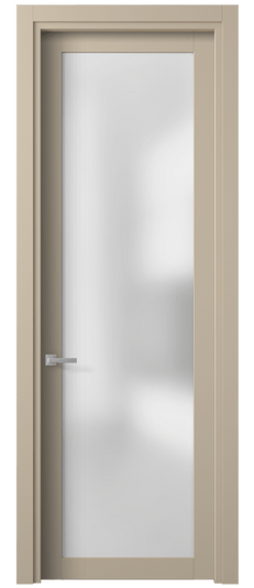 Дверь межкомнатная 2102 ПЭСБ САТ. Цвет ПЭТ светло-бежевый. Материал ПЭТ. Коллекция Planum. Картинка.