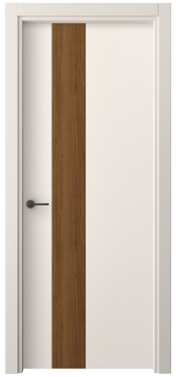 Дверь межкомнатная 4223 ПЭКБ. Цвет ПЭТ кремово-белый. Материал ПЭТ. Коллекция Freedom. Картинка.