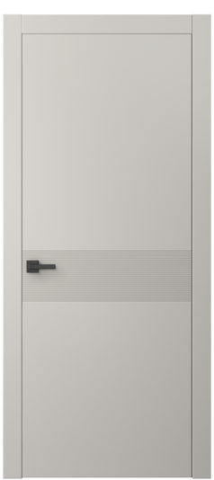 Дверь межкомнатная 8041 МОС. Цвет Матовый облачно-серый. Материал Гладкая эмаль. Коллекция Linea. Картинка.