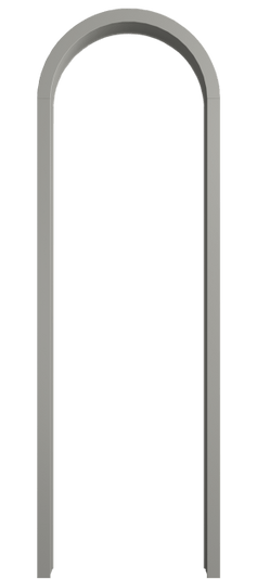 Межкомнатная дверь Арка МНСР. Цвет Матовый нейтральный серый. Материал Гладкая эмаль. Коллекция Palazzo. Фото. Дверь межкомнатная Арка МНСР. Цвет Матовый нейтральный серый. Материал Гладкая эмаль. Коллекция Palazzo. Картинка.