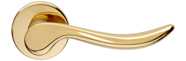 Ручки для дверей Ручка дверная Классик. Цвет Полированное золото. Коллекция Классик. Картинка.