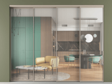 Перегородка Formato внутри проёма телескопик синхро 3