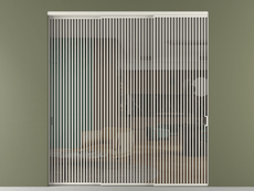 Перегородка Formato внутри проёма 3 створки с синхронным механизмом