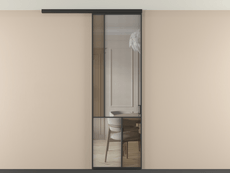 Перегородка Mosaic вдоль стены на потолок одностворчатая