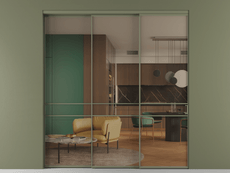 Перегородка Formato внутри проёма телескопик синхро 2