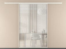 Перегородка Mosaic вдоль стены 2 створки