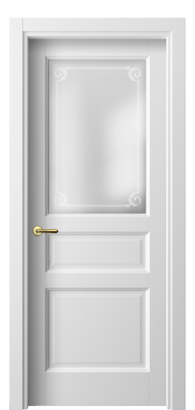 Межкомнатная дверь 1432 БШ Сатинированное стекло виньетка. Цвет Белый шёлк. Материал Ciplex ламинатин. Коллекция Galant. Фото. Дверь межкомнатная 1432 БШ Сатинированное стекло виньетка. Цвет Белый шёлк. Материал Ciplex ламинатин. Коллекция Galant. Картинка.